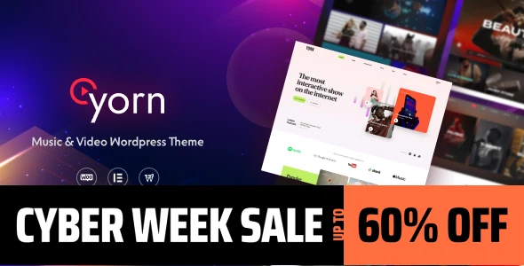 Yorn – Music & Video WordPress Theme