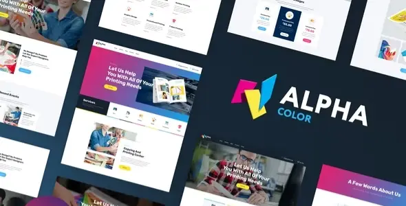 AlphaColor – Design & Printing Elementor Template Kit